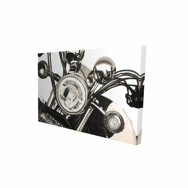 Fondo 12 x 18 in. Realistic Sepia Motorcycle-Print on Canvas FO3328989